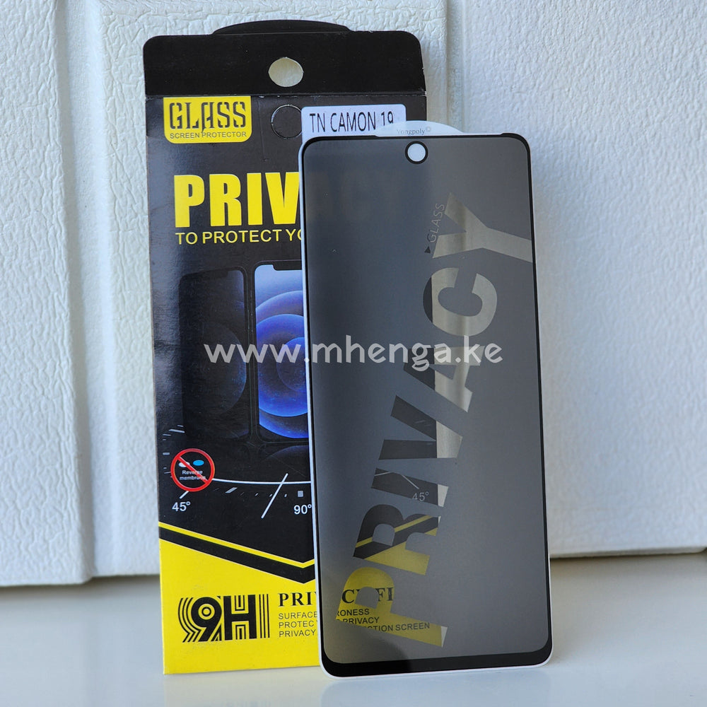 Screen Protector Privacy Tecno Camon 19 Glass 9H