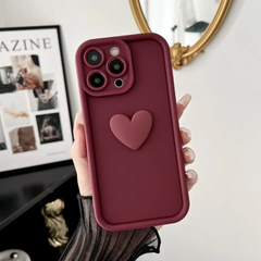 IPhone 15 Pro Max  phone case with heart charm cute phone cases 15 pro max
