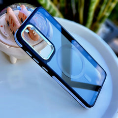 Samsung Galaxy A73 MagSafe Case – Shockproof Rubber Edge, Metal Camera Frame & Glass Back Cover