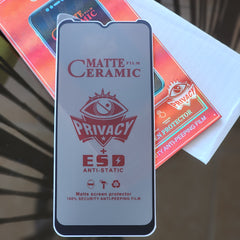 Samsung A14 / A22 5G Infinix smart 6 screen protectors ceramic privacy