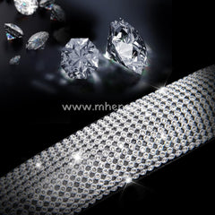 Bling Diamond Leather Steering Wheel Cover With Sparkly Crystal Glitter Rhinestones Universal Fit