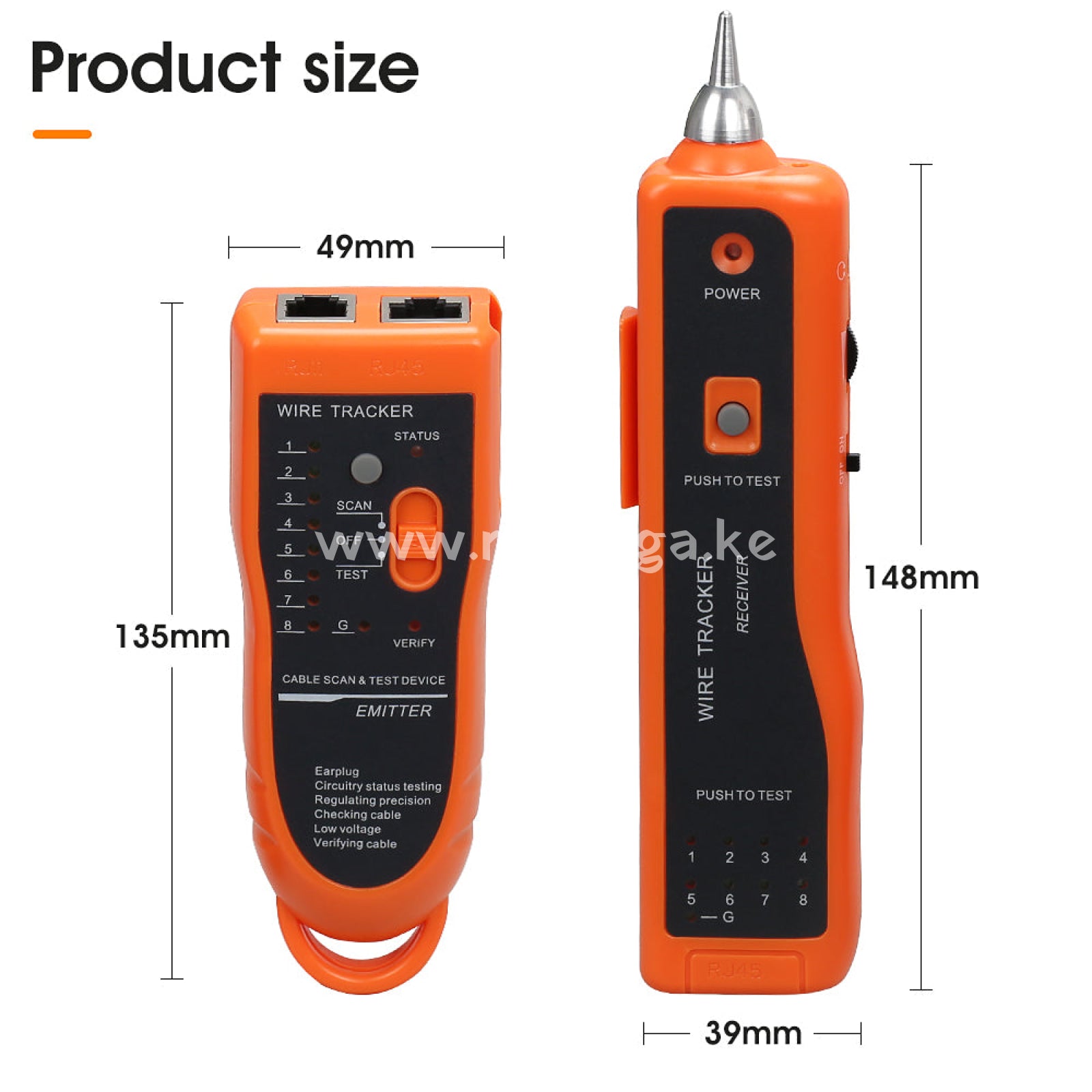 Cable Tester Rj45 Rj11 Tracker Line Finder Multifunction Wire Ethernet Lan Network Cat5 Cat6 With