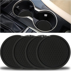 Car Cup Coaster 2Pcs Universal Non-Slip Holders Embedded In Ornaments Interior Accessories Blue