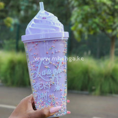 Double Walled Ice Creame Top Fancy Tumblers Cute Tumbler