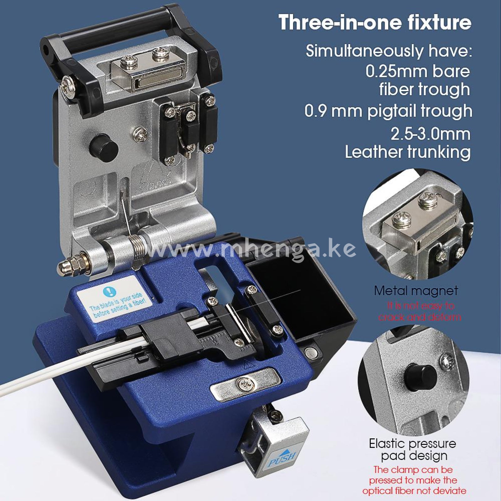 High Precision Fiber Cleaver Aua-61S Cable Cutting Knife Fttt Optic Tools Cutter Cleavers 16 Surface