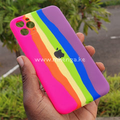 Iphone 11 Stripes Silicone Phone Case