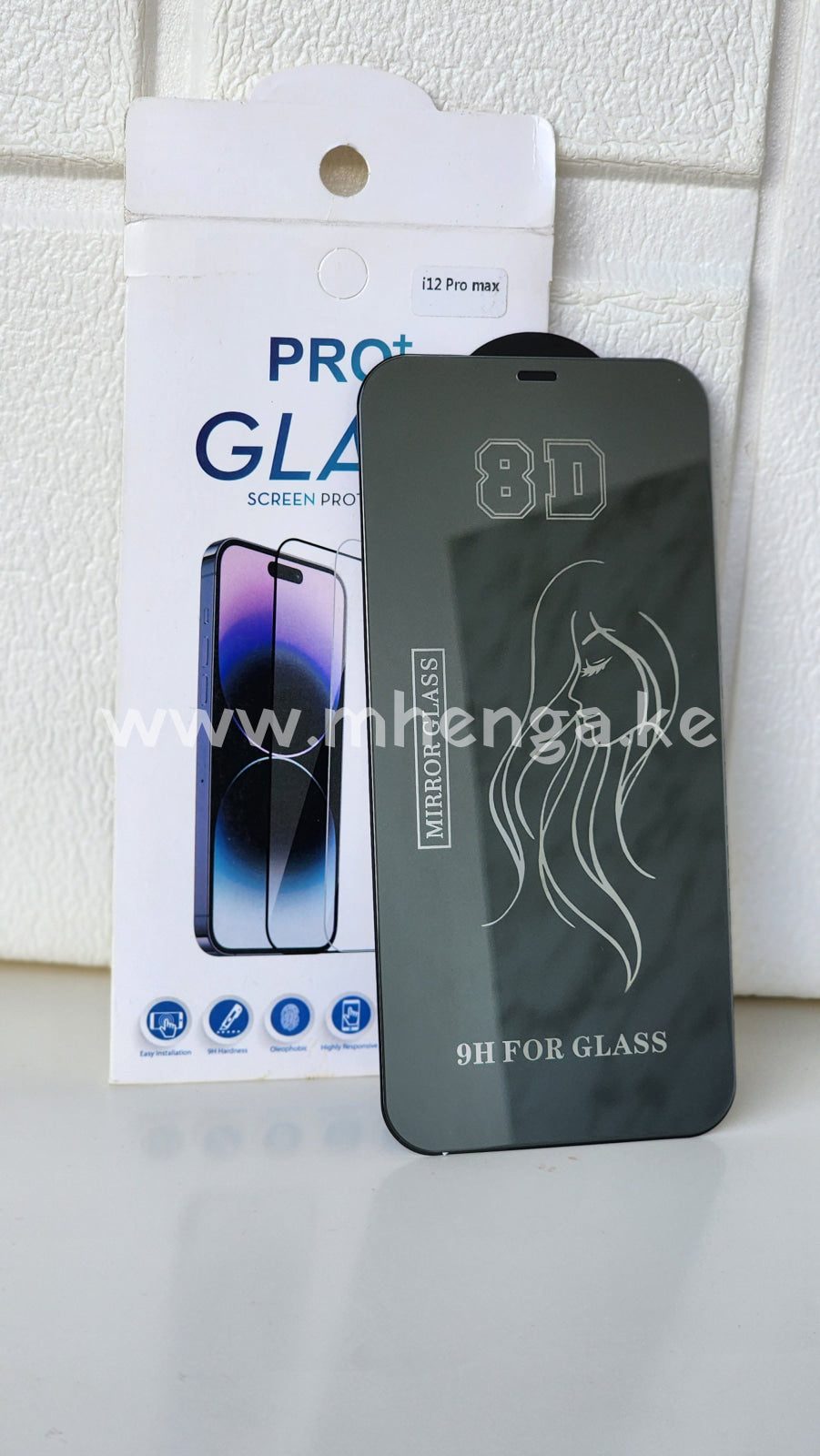 Iphone 12 Pro Max Screen Protector Phone Glass Protectors 9H 8D Mirror