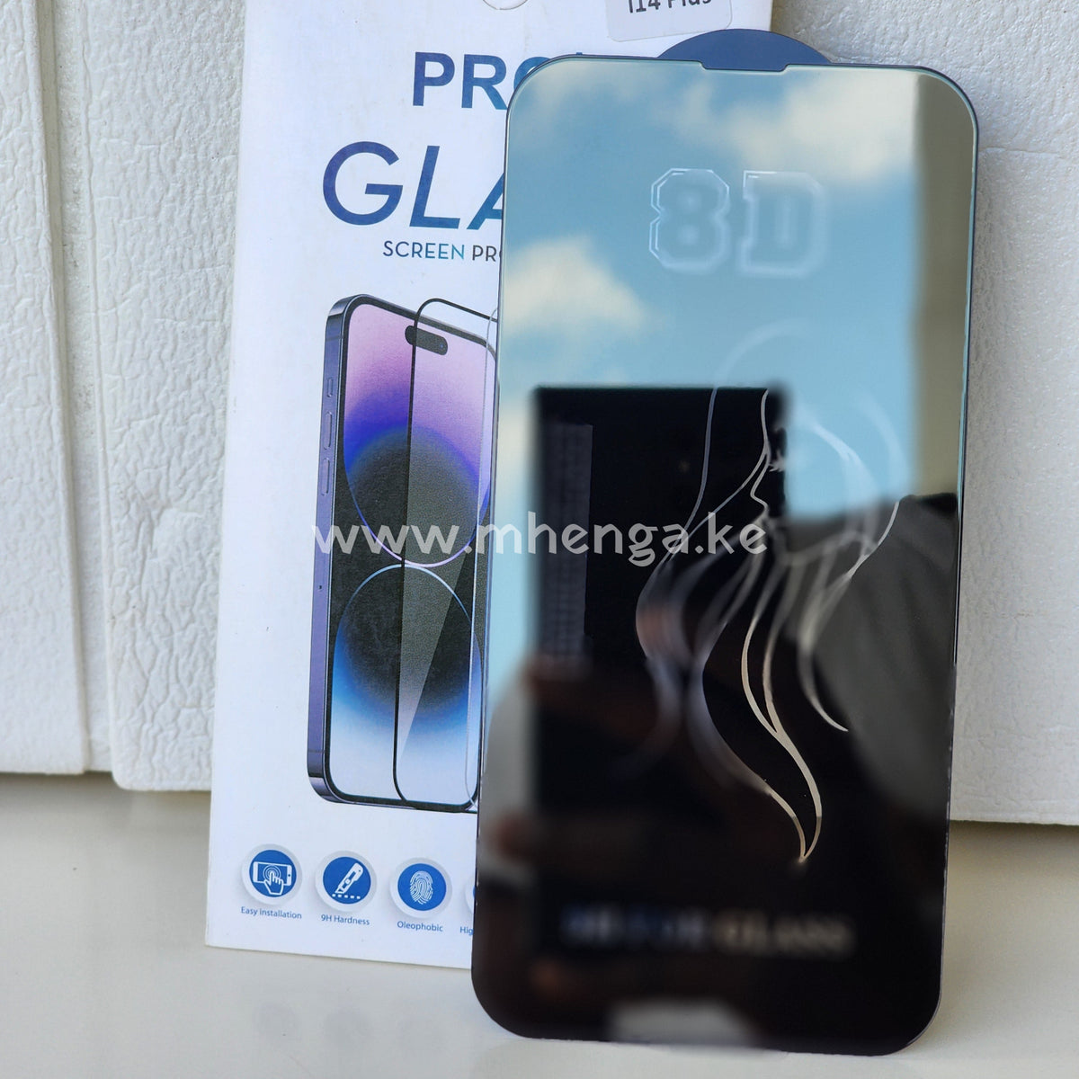 Iphone 14 Plus Screen Protector Phone Glass Protectors 9H 8D Mirror +
