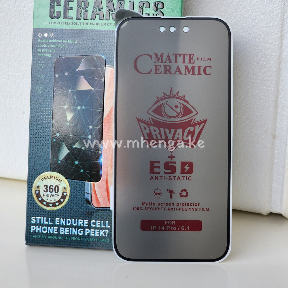 Iphone 14 Pro Ceramic Privacy Phone Case