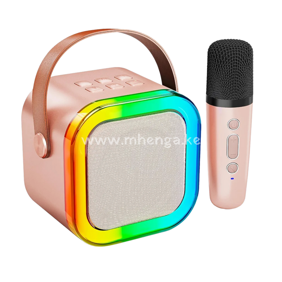 Karaoke Machine For Kids Adults Portable Bluetooth Mini Microphone Singing Speaker With 2 Wireless