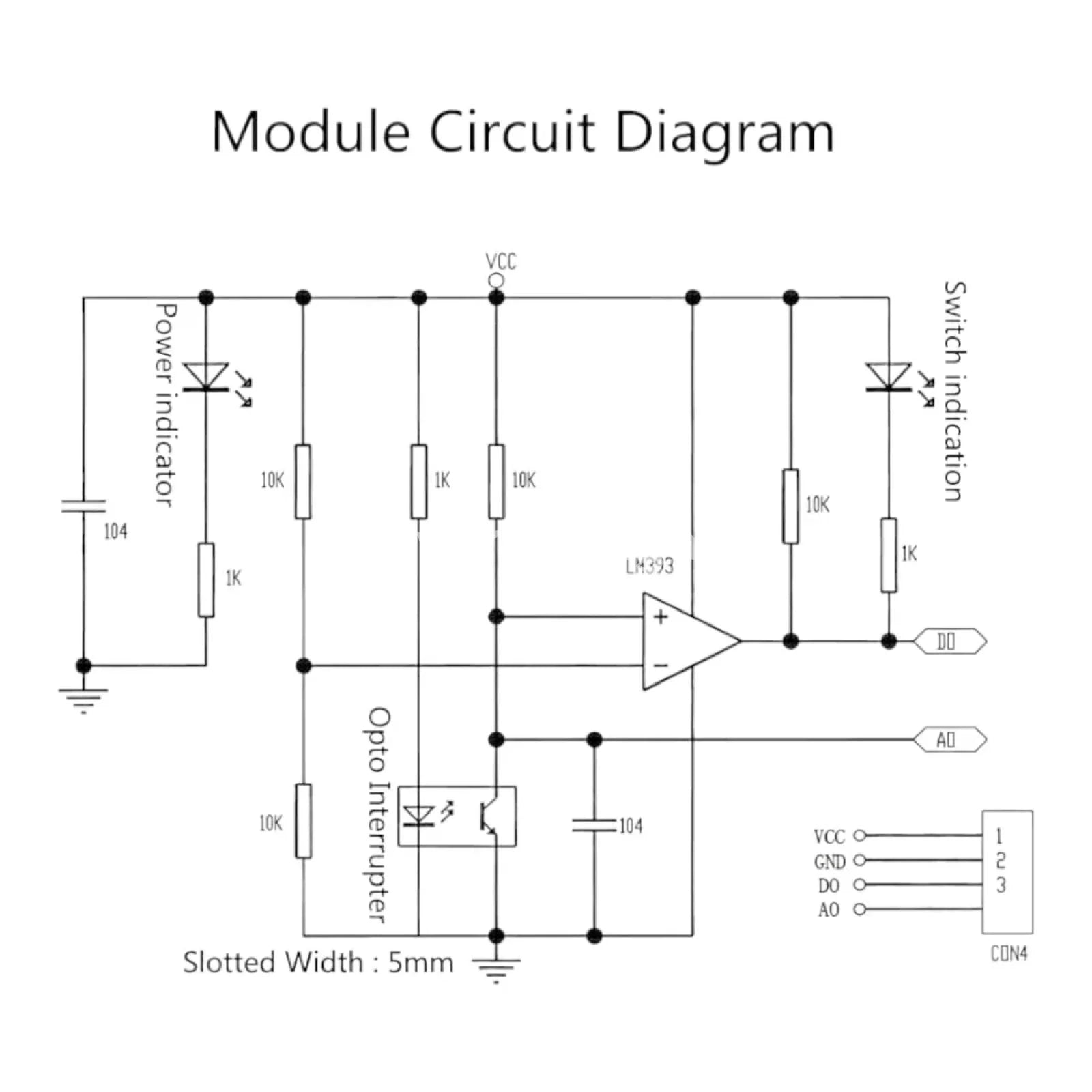 Lm393 Chip Motor Measuring Comparator Speed Sensor Module Slot Type Ir Optocoupler For Mcu Arduino