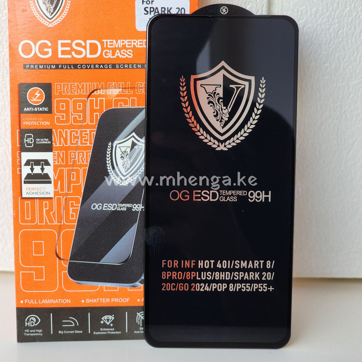 Og Glass Esd Screen Protector Tecno Spark 20 Tempered Protectors Infinix Hot 40I