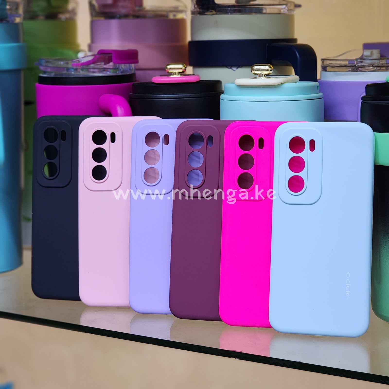 Oppo Reno 12 Pro Liquid Silicon﻿e Case Protected Camera Phone Silicone Cases 12Pro