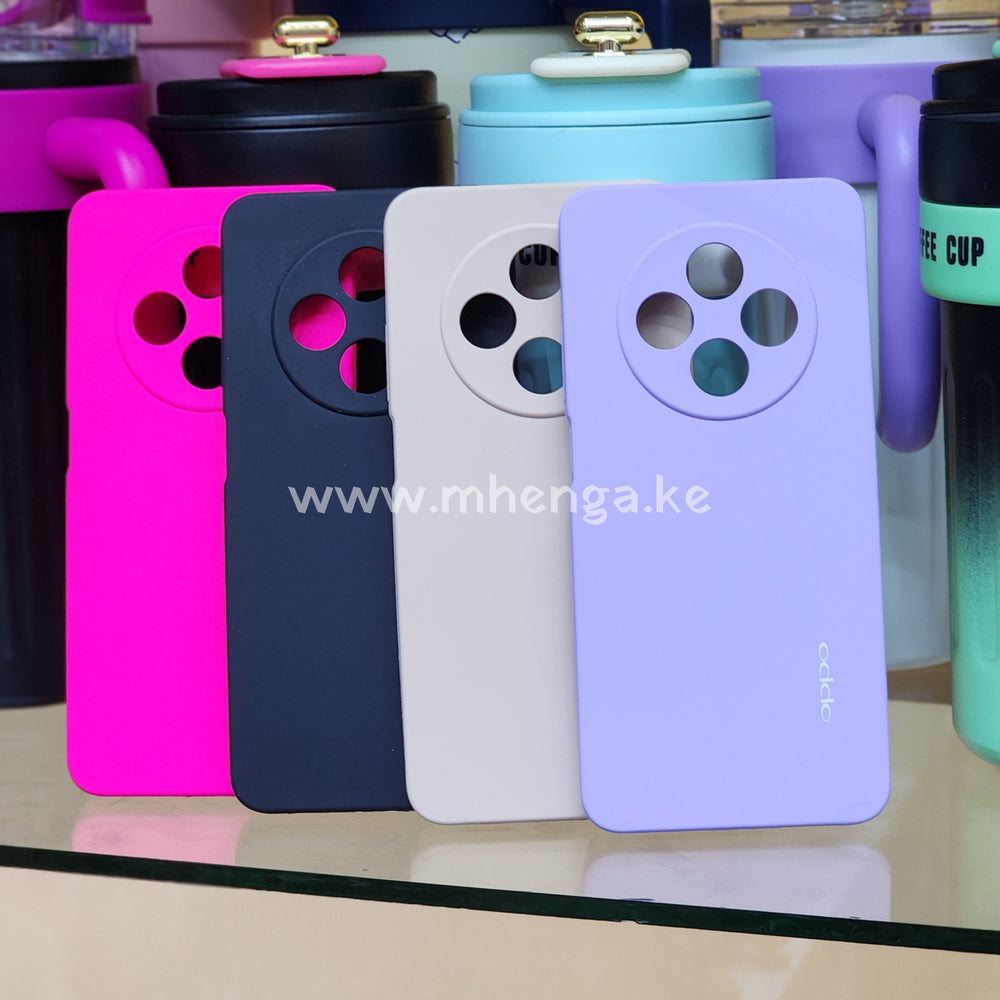 Oppo Reno 12F Liquid Silicon﻿e Case Protected Camera Reno 12 F Phone Silicone Cases