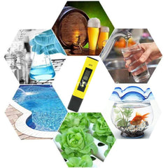 Ph Meter For Water Hydroponics Digital Tester Pen 0.01 High Accuracy Pocket Size With 0-14