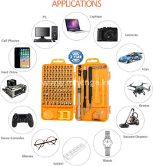 Precision Screwdriver Set Magnetic - Professional 110 In 1 Screw Driver Tools Sets Pc Repair Tool