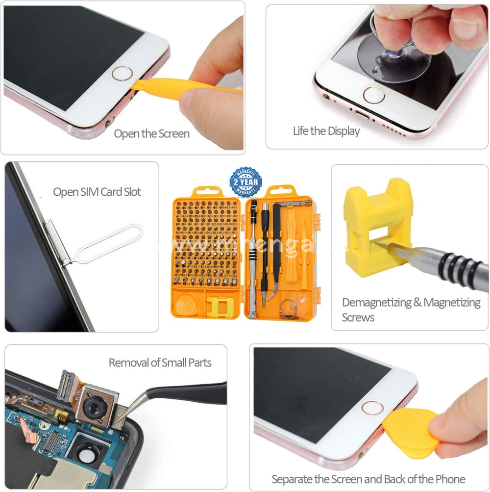 Precision Screwdriver Set Magnetic - Professional 110 In 1 Screw Driver Tools Sets Pc Repair Tool