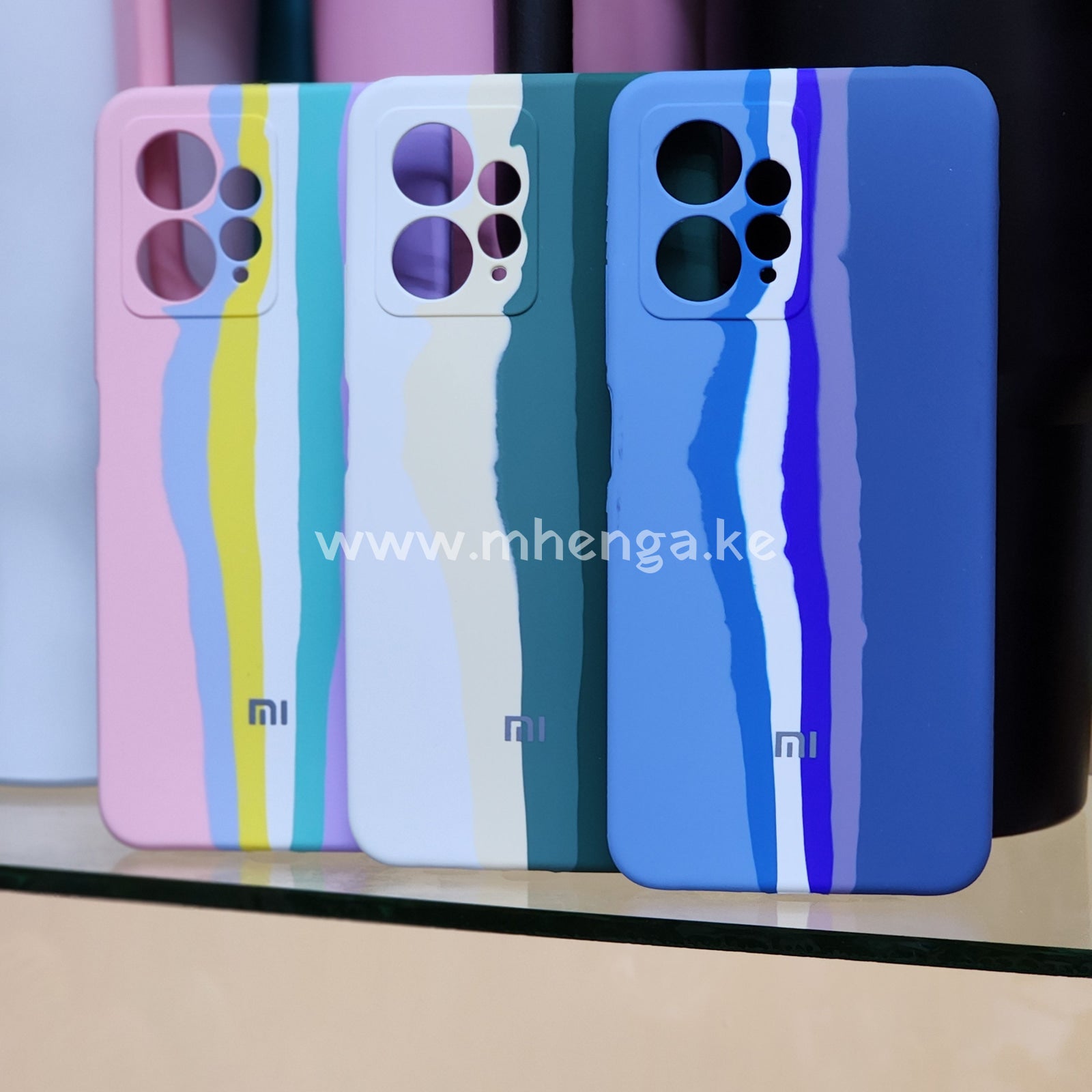 Redmi Note 12 4G Case Silicone Phone Cases Rainbow Stripes