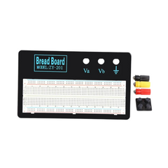 ZY-201 Solderless Breadboard 830 Tie-Points with Power Rails – Reusable Prototyping Board for Arduino, Raspberry Pi, DIY Electronics (1 Piece)