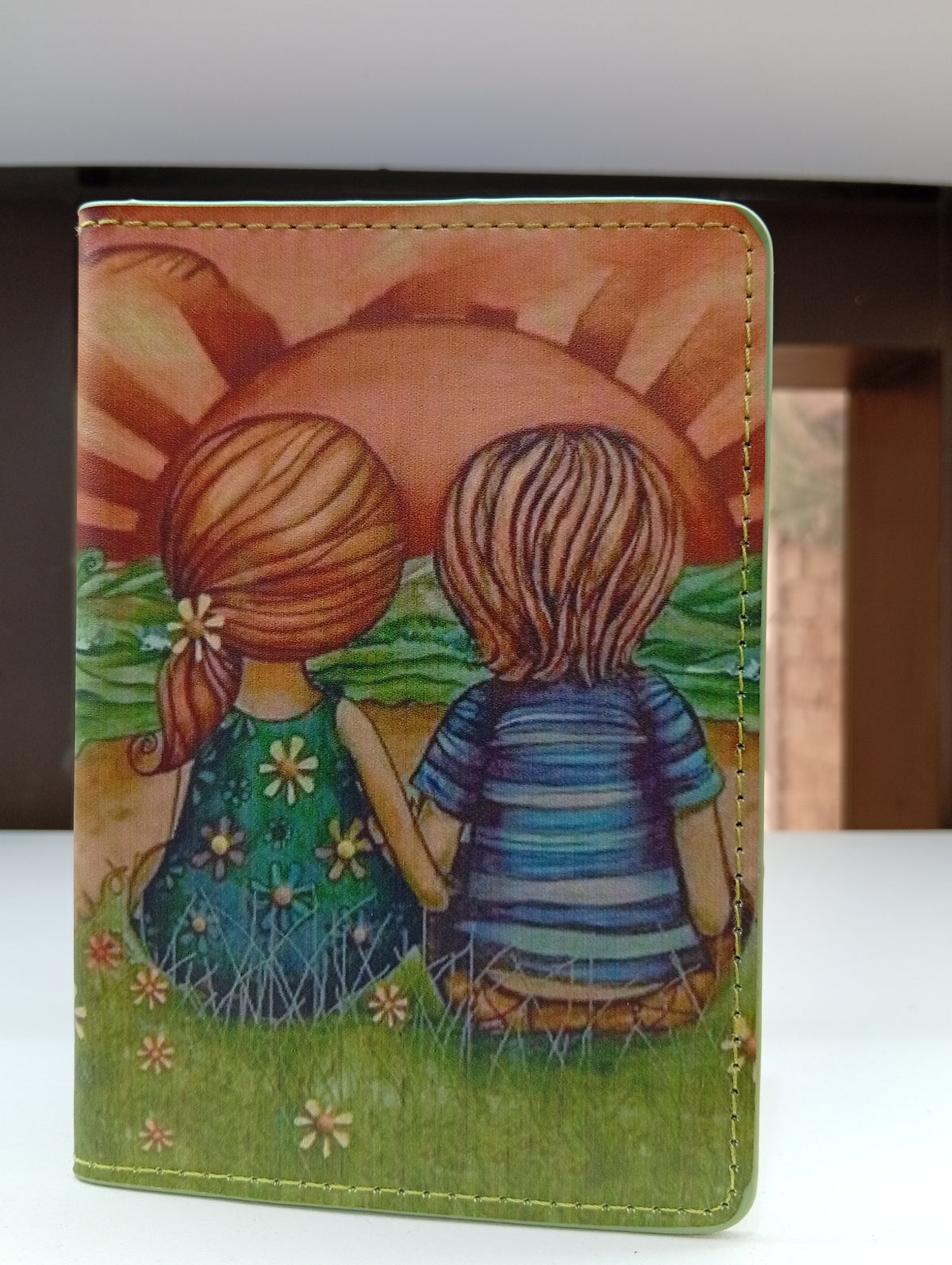 Golden sunset passport covers