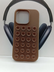 IPhone 16 pro suction grip silicone phone cases
