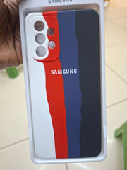 Samsung A73 multi colour silicone phone case cover