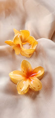 Hair clip flower design 2 resin