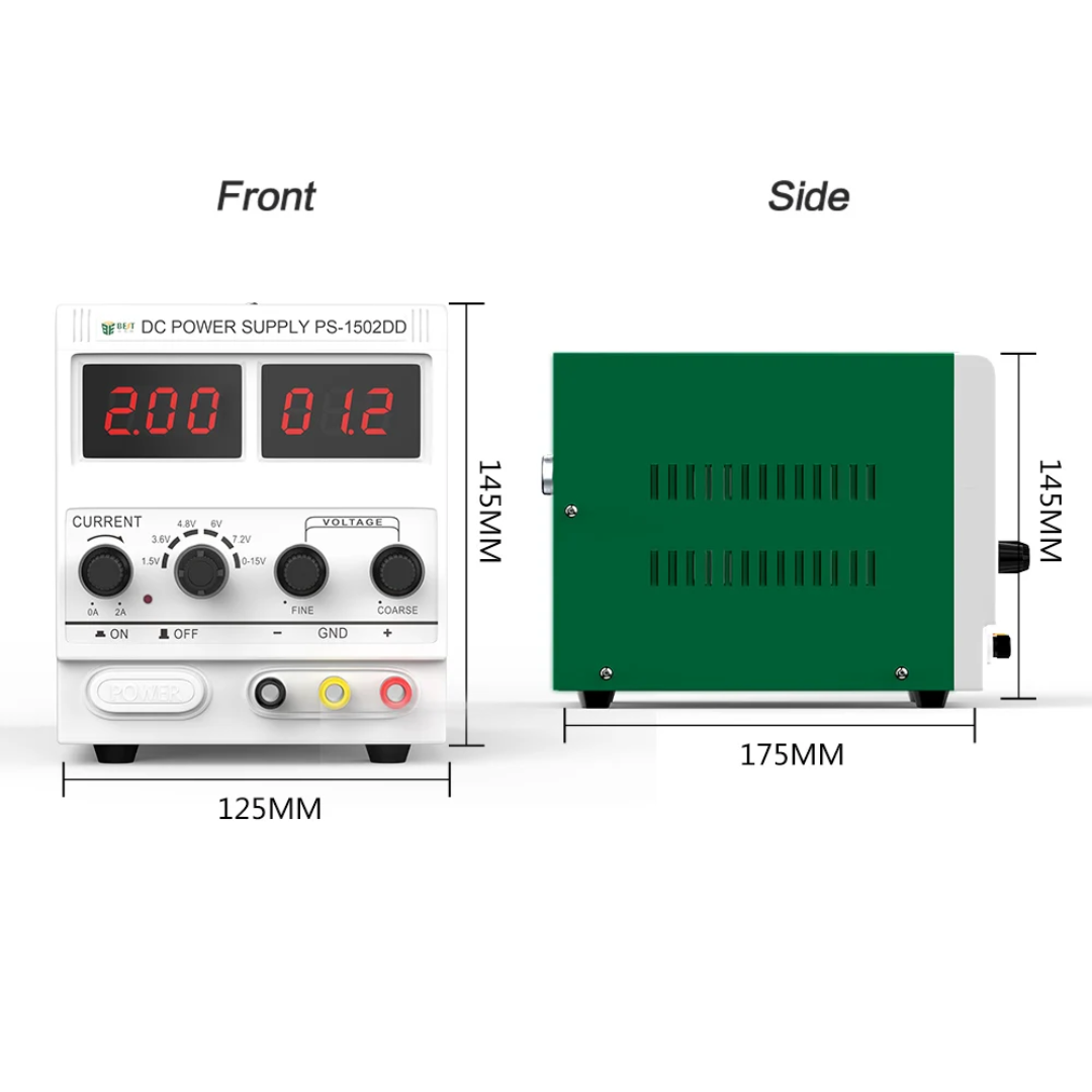 PS-1502DD Adjustable Regulated DC Power Supply 0–15V 2A with Digital Display – Mobile Phone Repair Bench Power Supply