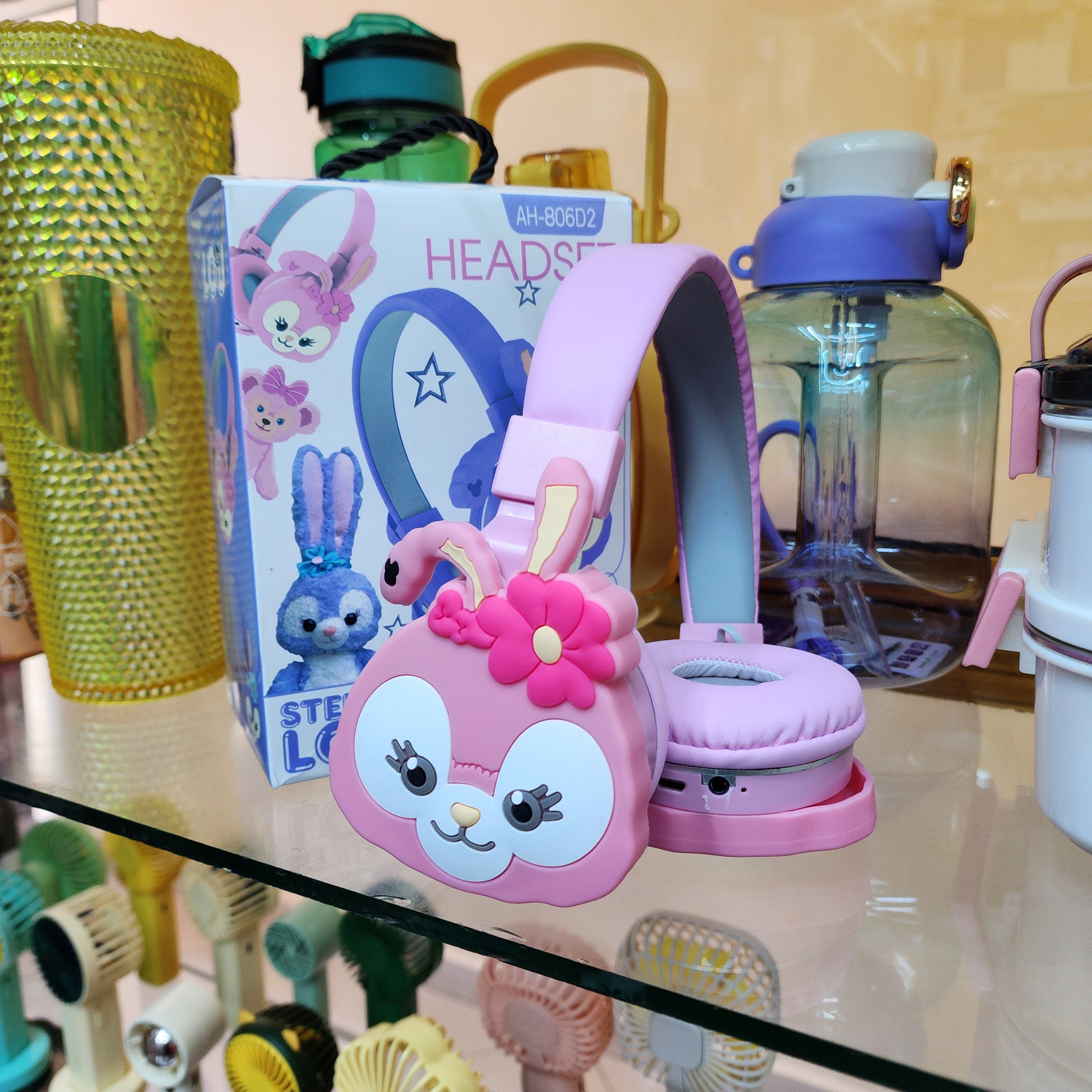 Kids girls headphones cartoon