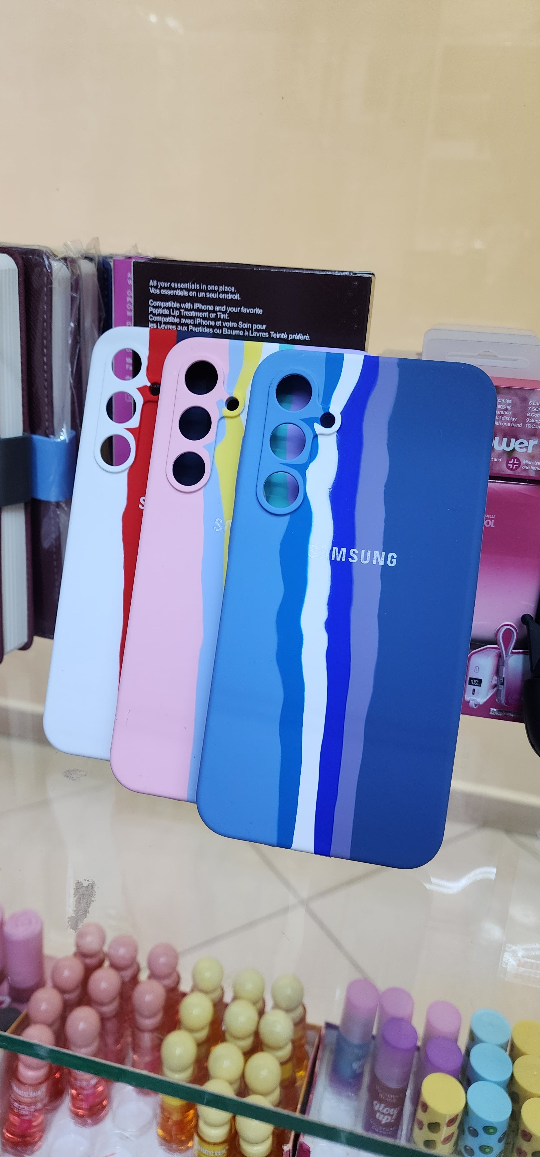 Samsung S23 Fe multi color silicone phone case cover