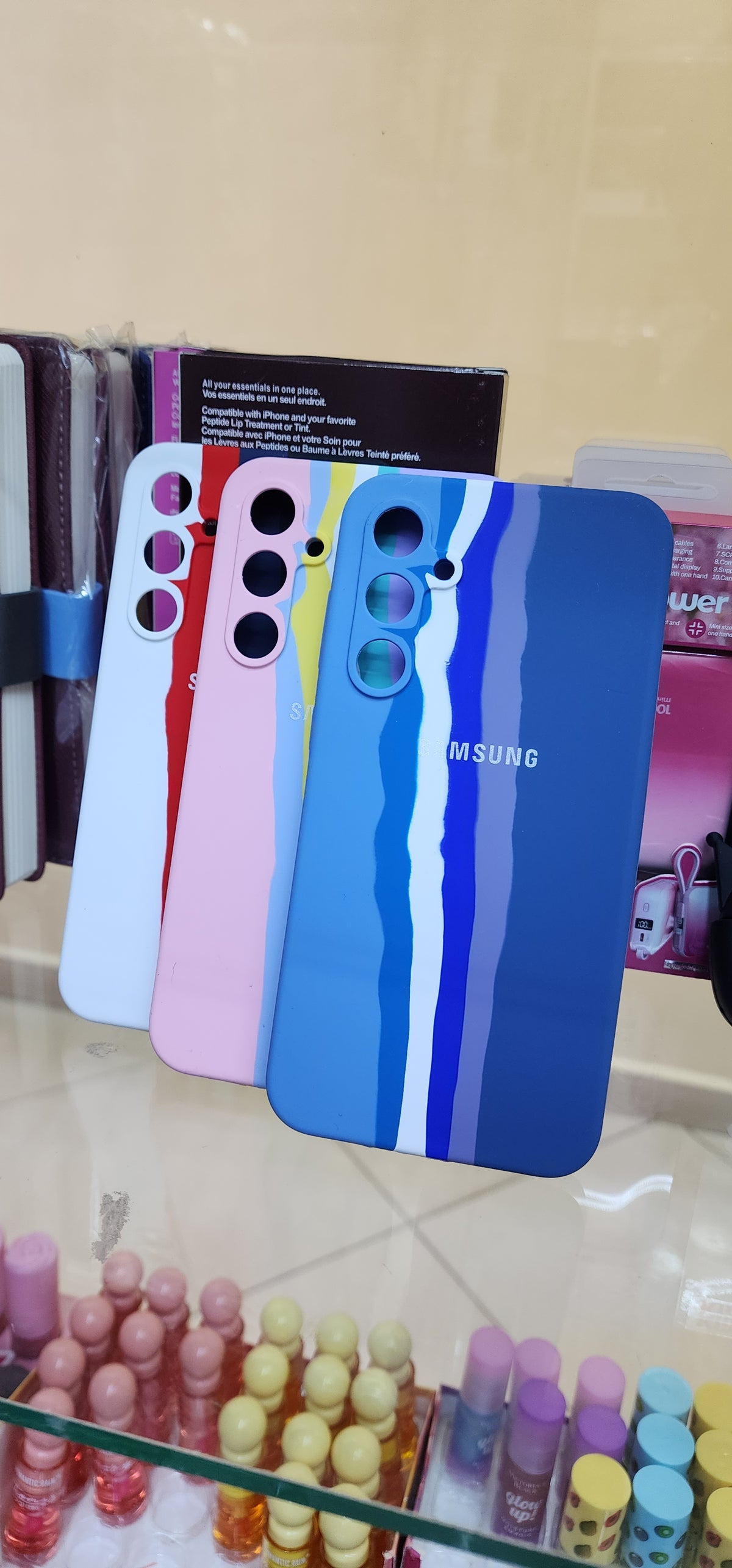 Samsung S23 Fe multi color silicone phone case cover