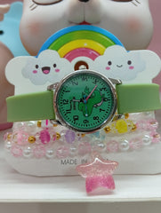 Glowy star Girls' watch and bracelet set