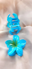 Hair clip flower design 2 resin