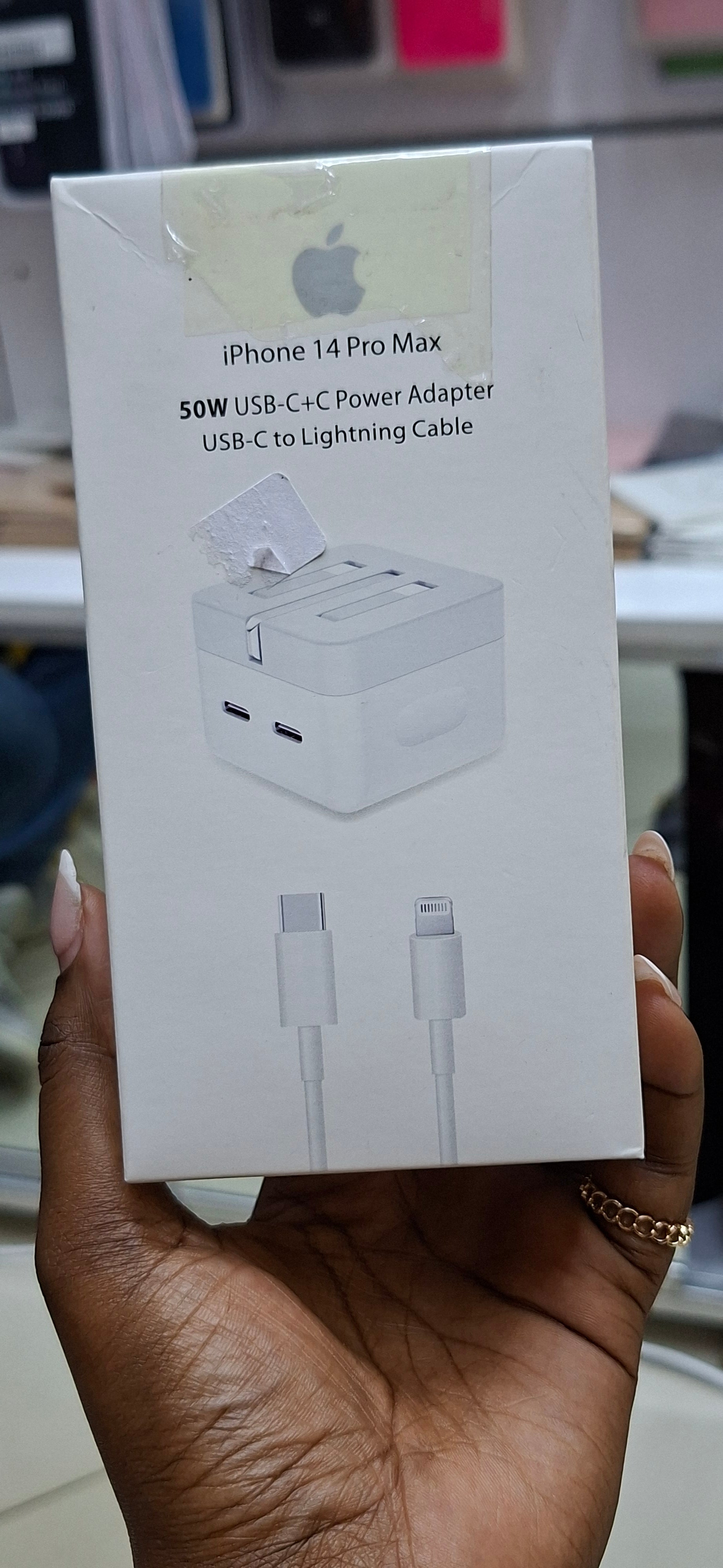 IPhone 14 promax 50W C to C Adapter C to lighting cable 50 watts