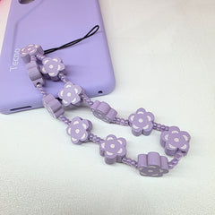 Cute flower phone charms