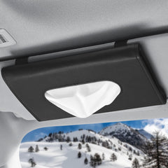 Car Sun Visor Tissue Holder – PU Leather Napkin Case & Organizer for Car, SUV & Truck