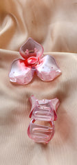 Hair clip flower design 2 resin
