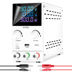 SPPS B3010D Adjustable Regulated DC Power Supply 30V 10A with Encoder, LCD Display, Short Circuit Protection – Lab Bench Power Supply kuaiqu