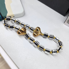 Phone charm golden heart charms