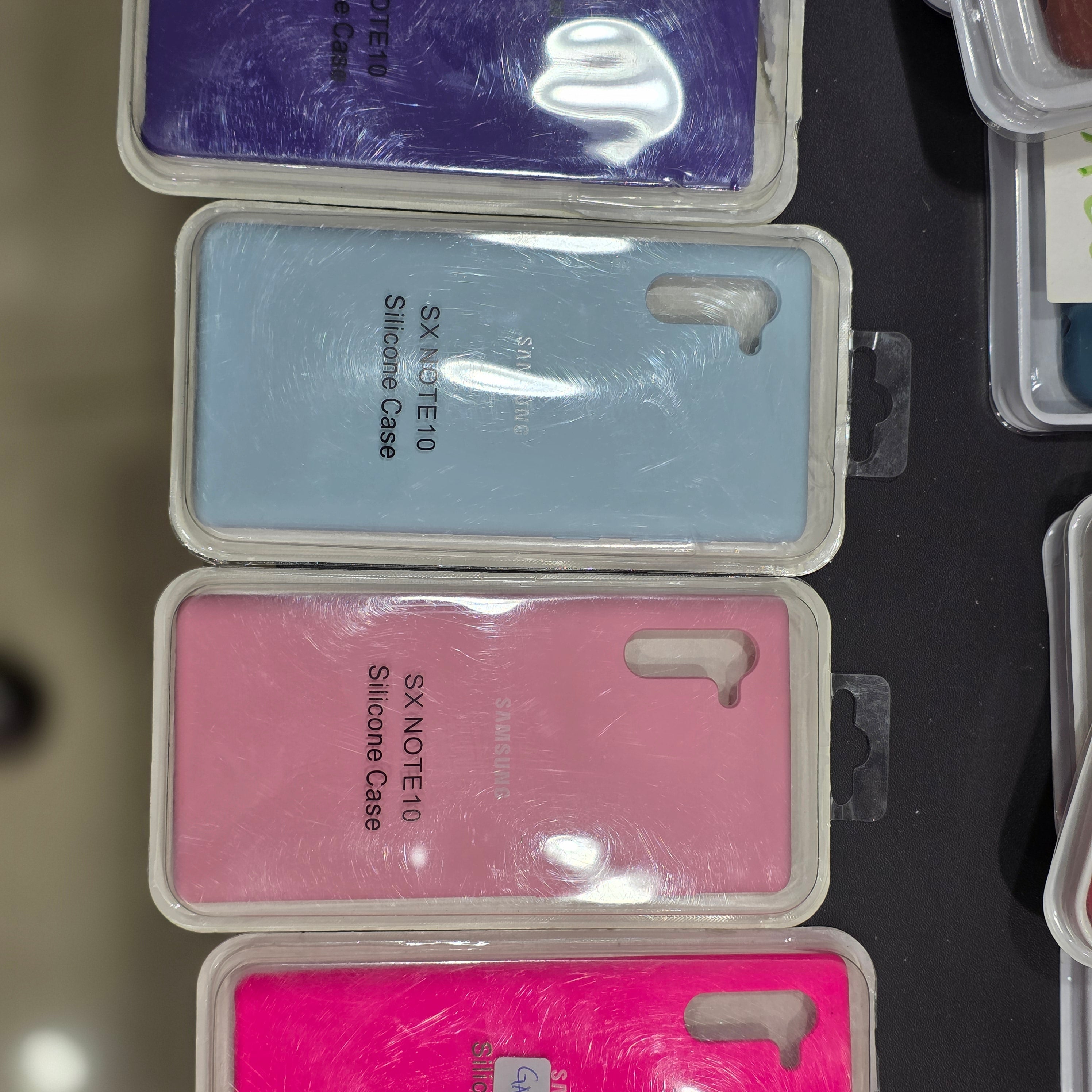 Note 10 open silicone phone case covers