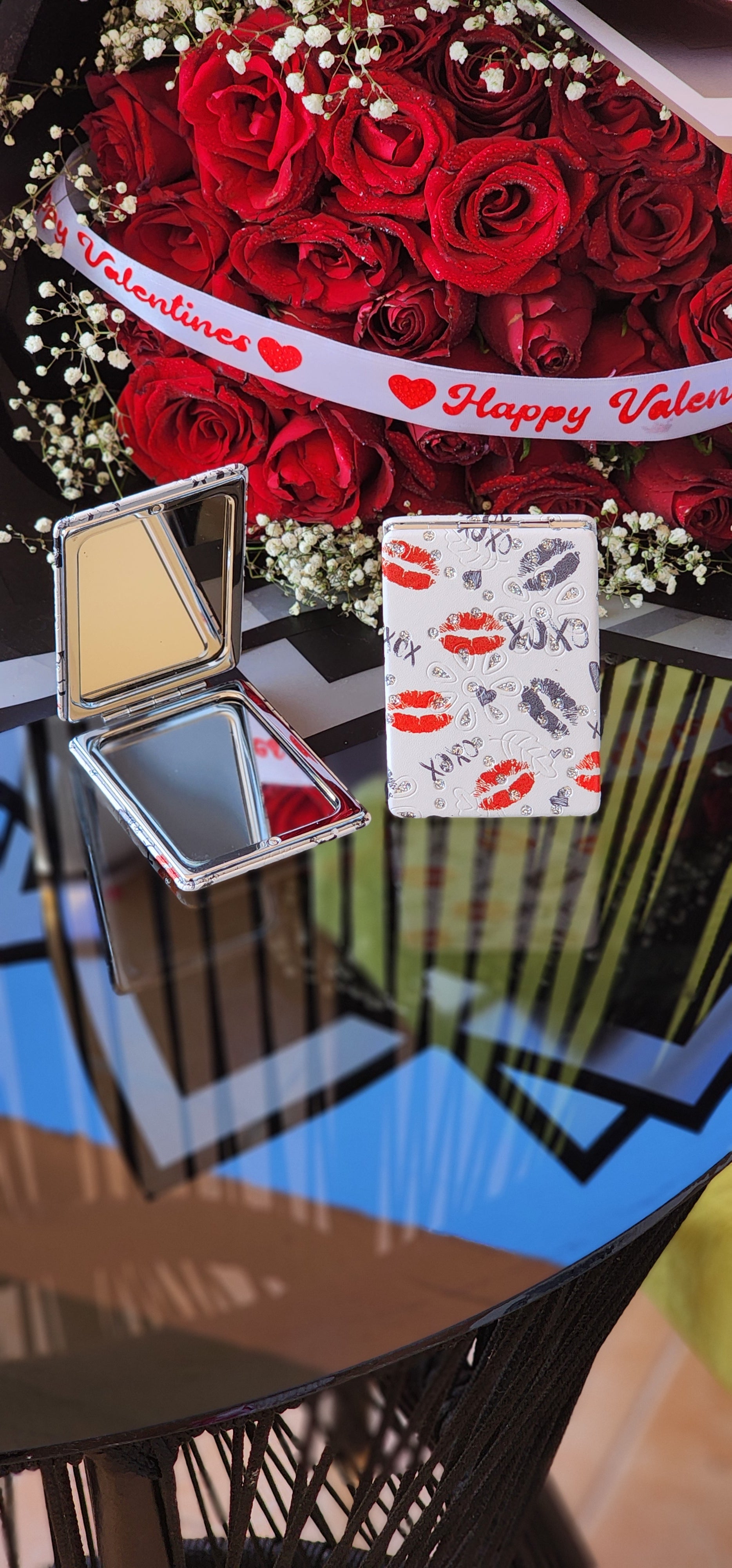 Pocket mirror cute love shiny