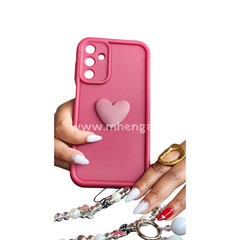 Samsung A14 4g / 5g phone case with heart charm cute phone cases A 14 4 G  / 5 g