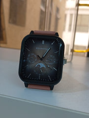 Modern edge wrist watch Adult black square watch