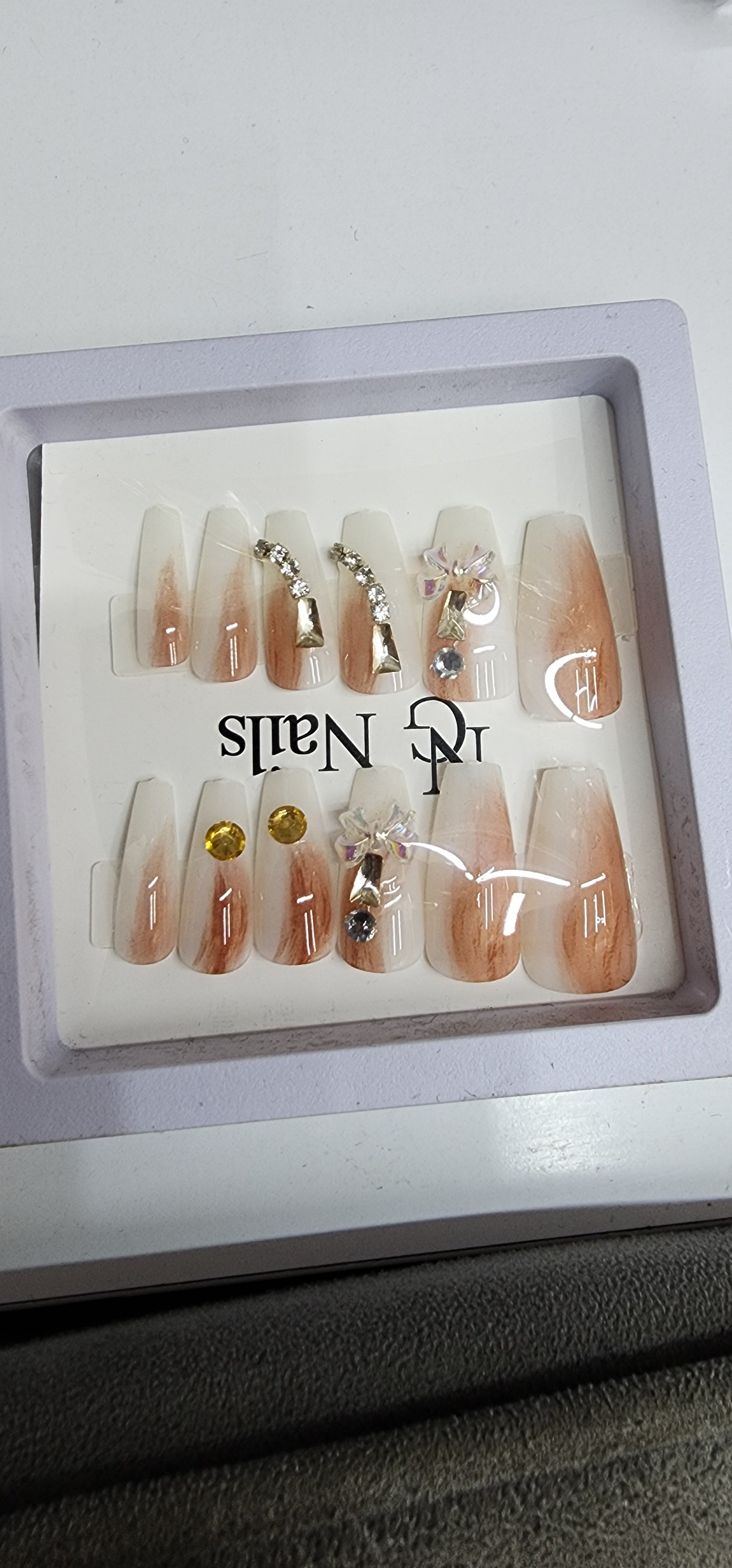Stick on nails ladies design 2