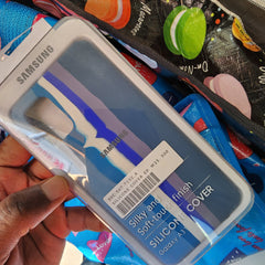 Samsung A31 multi colour silicone phone case
