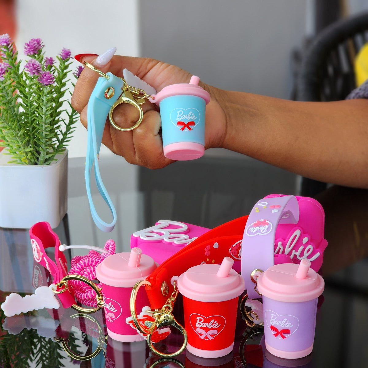 Barbie keyholder tumbler cute