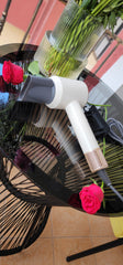 Hair Dryer, High-Speed Ionic Low Noise Blow Dryer with Brushless Motor for Fast Drying, Thermo-Control Quiet Compact Hair Blow Dryer with Magnetic Diffuser for Curly Hair for Home Travel Salon