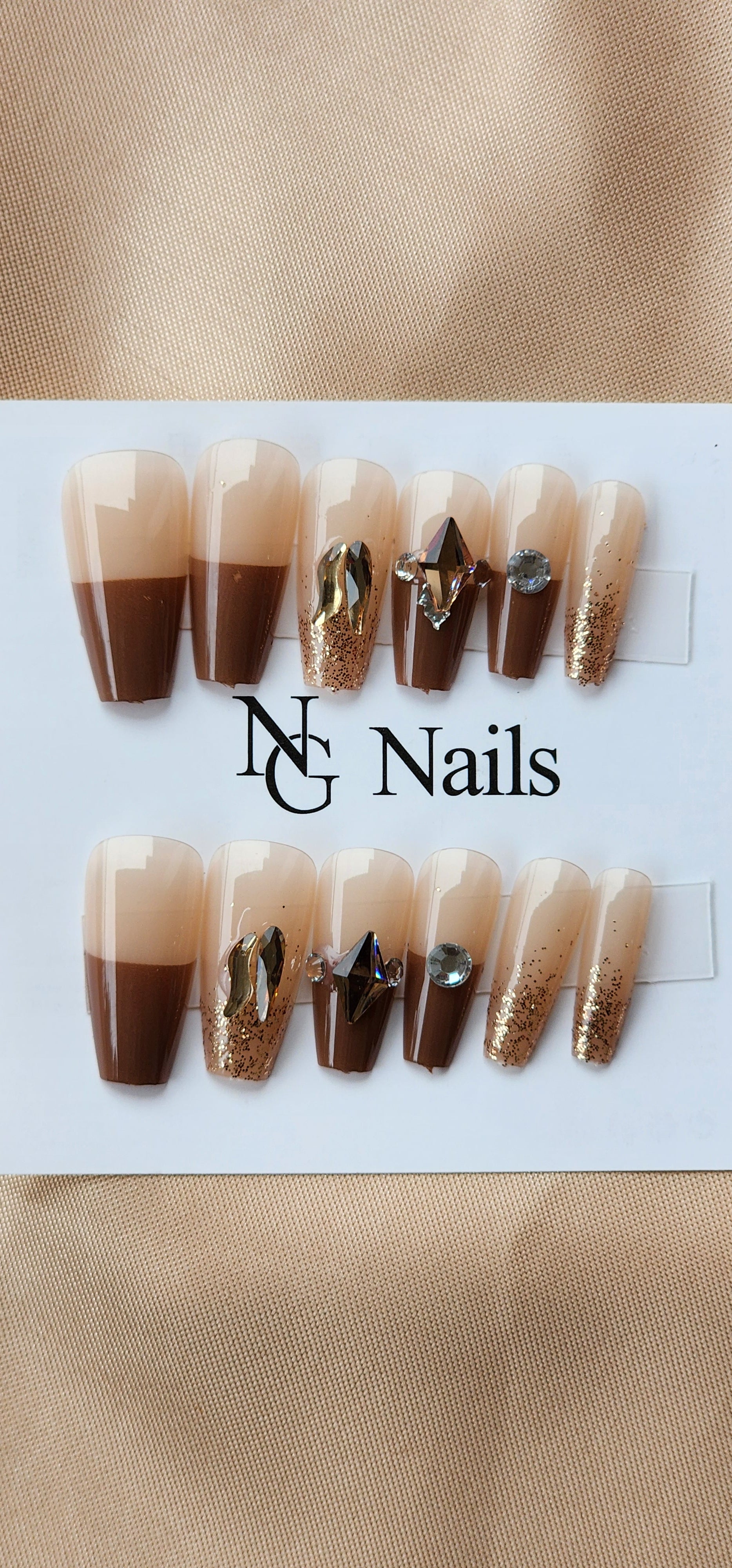 Stick on nails ladies design 2