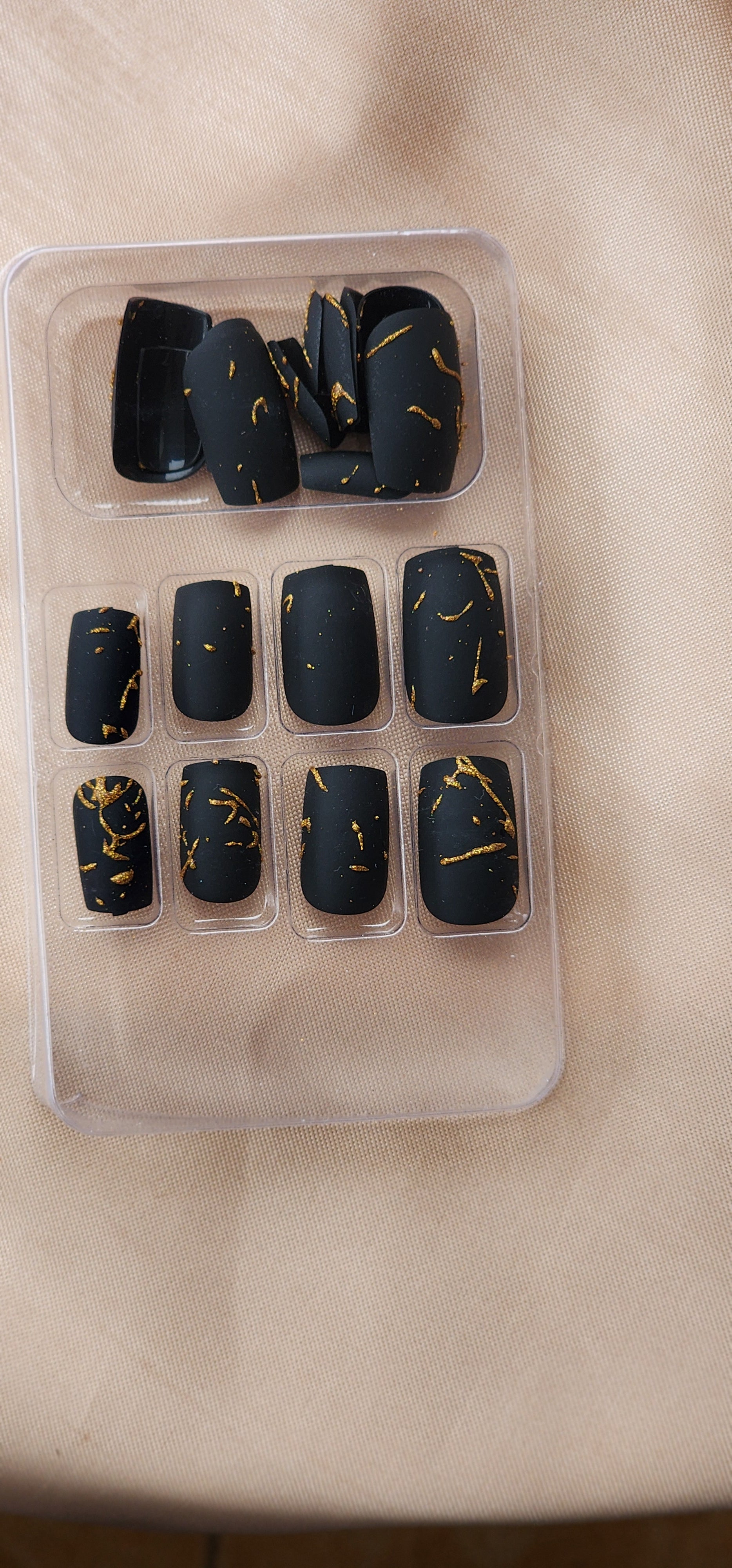 Stick on nails ladies design 1