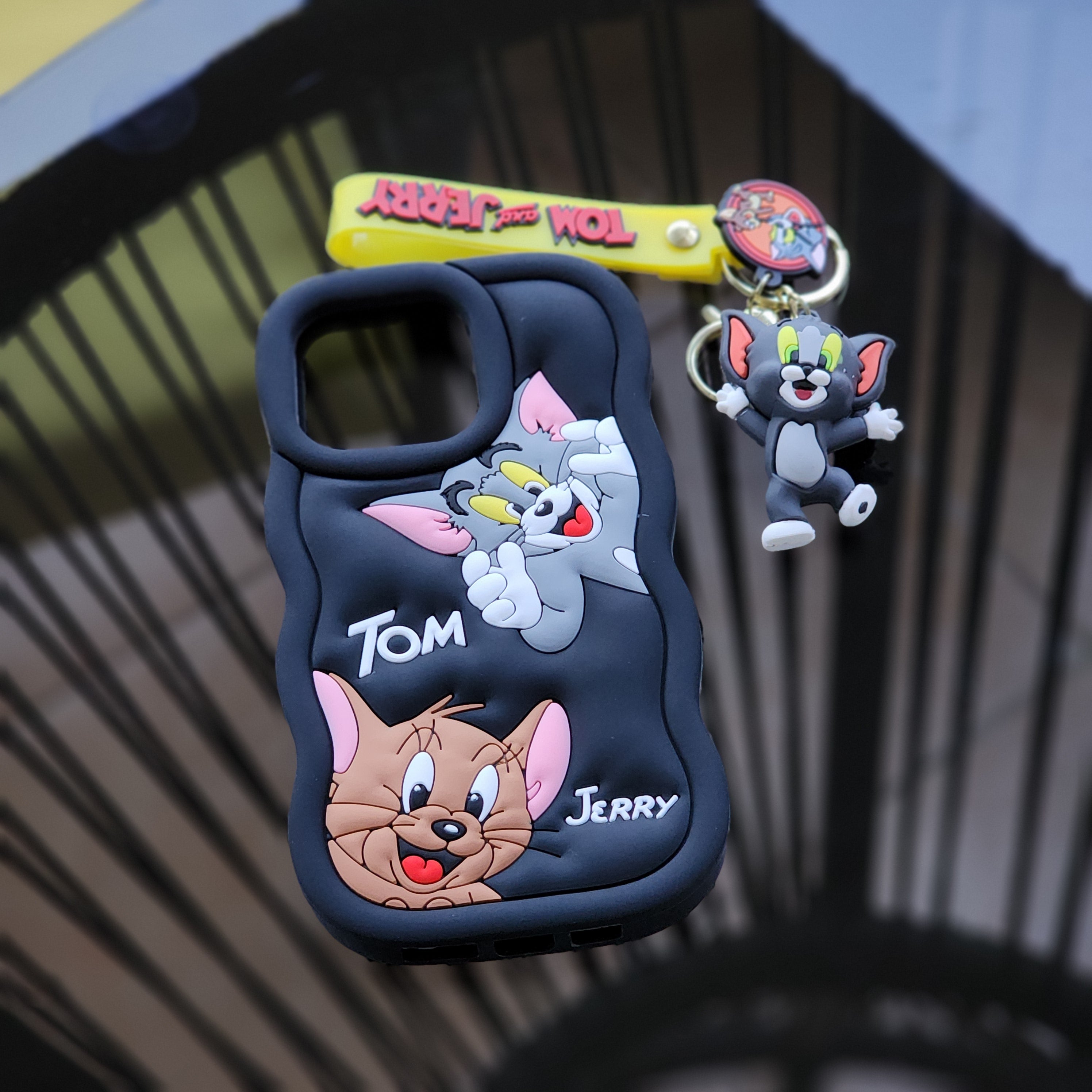 IPhone 15 pro max, Tom & Jerry liquid silicone phone case covers